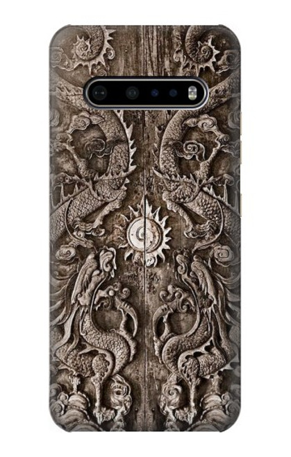 W3395 Dragon Door Hard Case and Leather Flip Case For LG V60 ThinQ 5G