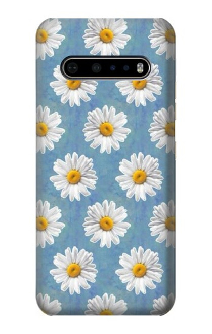W3454 Floral Daisy Hard Case and Leather Flip Case For LG V60 ThinQ 5G