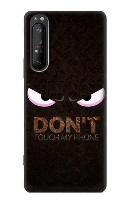 W3412 Do Not Touch My Phone Hard Case and Leather Flip Case For Sony Xperia 1 II