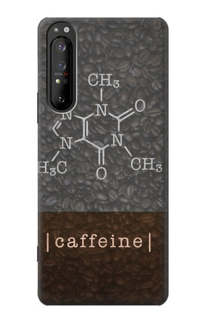 W3475 Caffeine Molecular Hard Case and Leather Flip Case For Sony Xperia 1 II