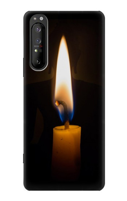 W3530 Buddha Candle Burning Hard Case and Leather Flip Case For Sony Xperia 1 II