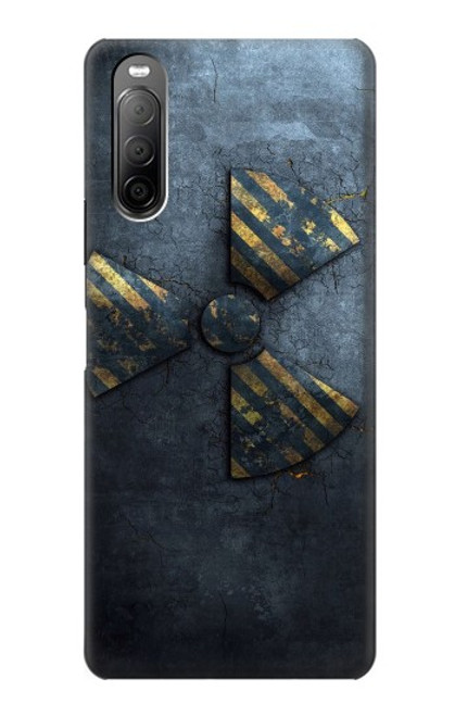 W3438 Danger Radioactive Hard Case and Leather Flip Case For Sony Xperia 10 II