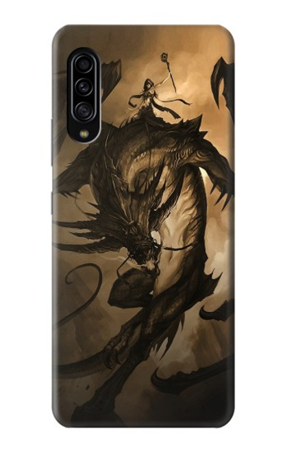 W0388 Dragon Rider Hard Case and Leather Flip Case For Samsung Galaxy A90 5G