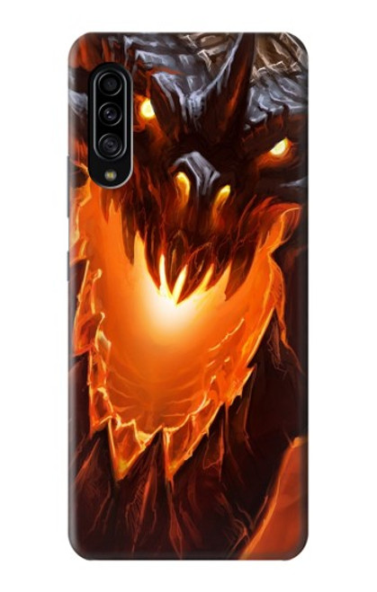 W0414 Fire Dragon Hard Case and Leather Flip Case For Samsung Galaxy A90 5G