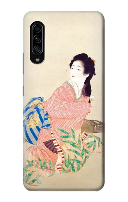 W0889 Japan Art Kimono Hard Case and Leather Flip Case For Samsung Galaxy A90 5G