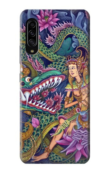 W1240 Bali Painting Hard Case and Leather Flip Case For Samsung Galaxy A90 5G