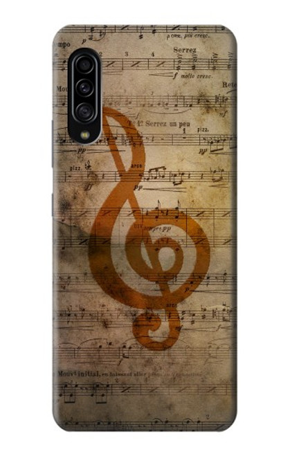 W2368 Sheet Music Notes Hard Case and Leather Flip Case For Samsung Galaxy A90 5G