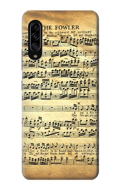 W2667 The Fowler Mozart Music Sheet Hard Case and Leather Flip Case For Samsung Galaxy A90 5G