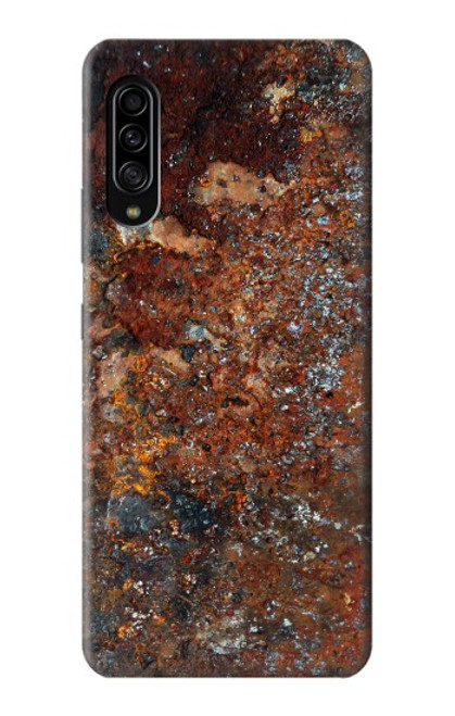 W2714 Rust Steel Texture Graphic Printed Hard Case and Leather Flip Case For Samsung Galaxy A90 5G