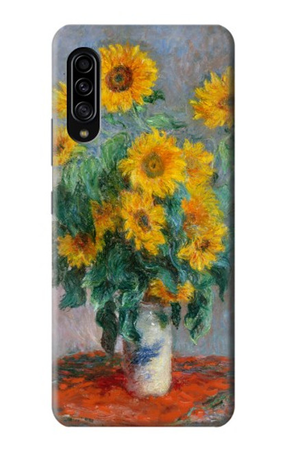 W2937 Claude Monet Bouquet of Sunflowers Hard Case and Leather Flip Case For Samsung Galaxy A90 5G