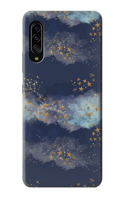 W3364 Gold Star Sky Hard Case and Leather Flip Case For Samsung Galaxy A90 5G