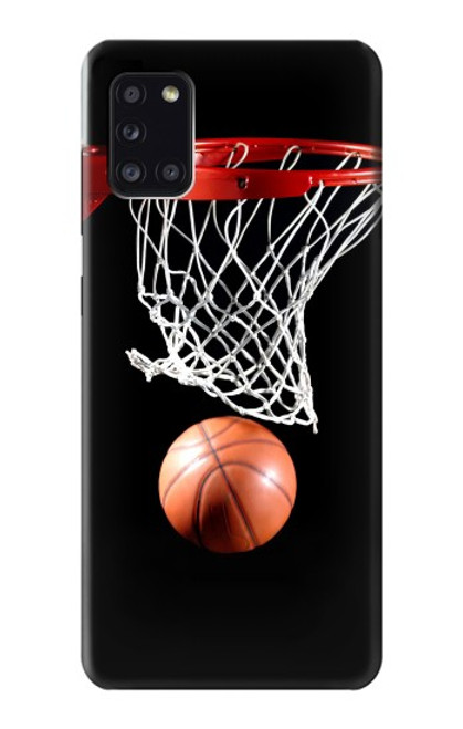 W0066 Basketball Hard Case and Leather Flip Case For Samsung Galaxy A31
