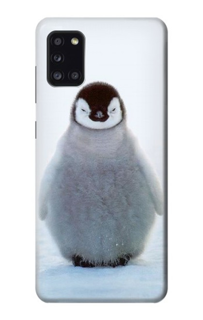 W1075 Penguin Ice Hard Case and Leather Flip Case For Samsung Galaxy A31