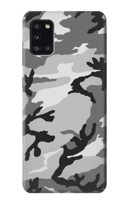 W1721 Snow Camouflage Graphic Printed Hard Case and Leather Flip Case For Samsung Galaxy A31