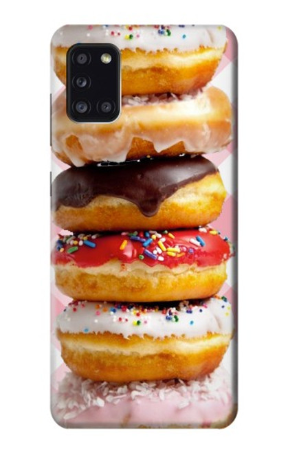 W2431 Fancy Sweet Donuts Hard Case and Leather Flip Case For Samsung Galaxy A31