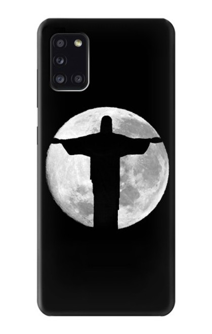 W2511 Jesus Statue Christ Rio de Janeiro Hard Case and Leather Flip Case For Samsung Galaxy A31