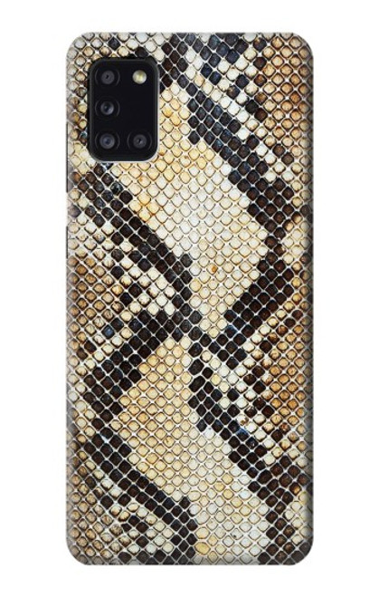 W2703 Snake Skin Texture Graphic Printed Hard Case and Leather Flip Case For Samsung Galaxy A31