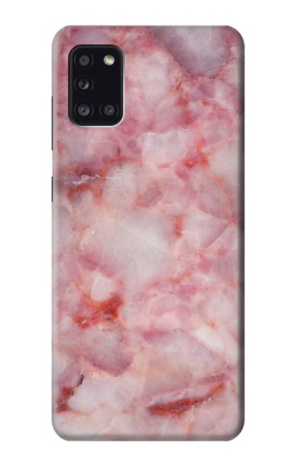 W2843 Pink Marble Texture Hard Case and Leather Flip Case For Samsung Galaxy A31