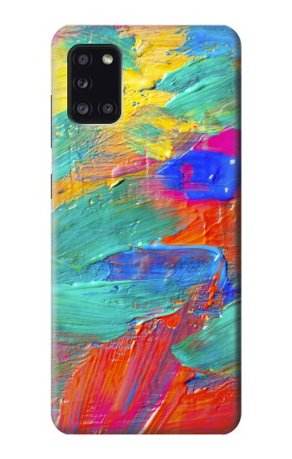 W2942 Brush Stroke Painting Hard Case and Leather Flip Case For Samsung Galaxy A31