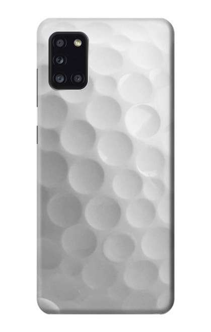 W2960 White Golf Ball Hard Case and Leather Flip Case For Samsung Galaxy A31