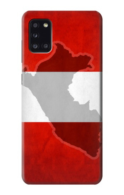 W3018 Peru Flag Hard Case and Leather Flip Case For Samsung Galaxy A31