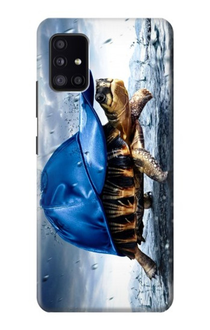 W0084 Turtle in the Rain Hard Case and Leather Flip Case For Samsung Galaxy A41