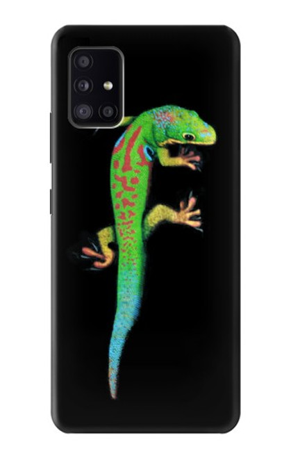 W0125 Green Madagascan Gecko Hard Case and Leather Flip Case For Samsung Galaxy A41