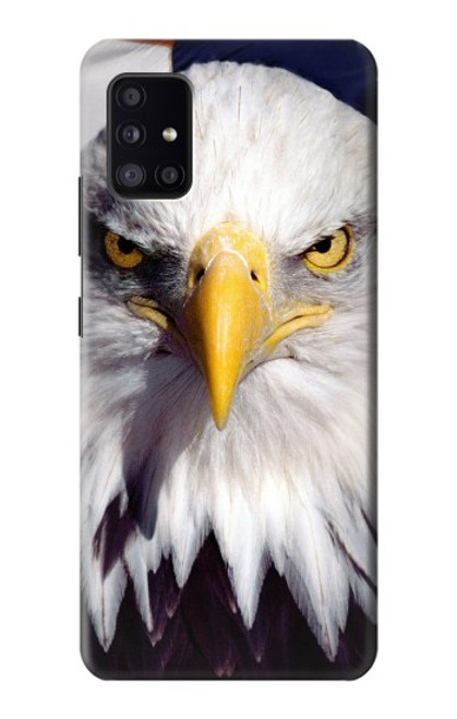 W0854 Eagle American Hard Case and Leather Flip Case For Samsung Galaxy A41