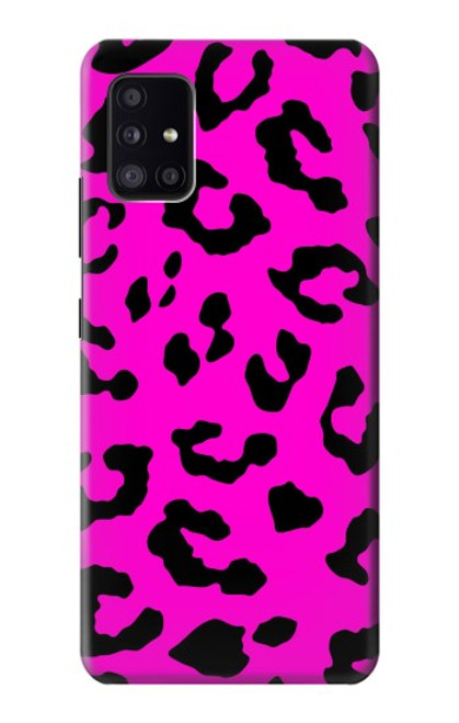 W1850 Pink Leopard Pattern Hard Case and Leather Flip Case For Samsung Galaxy A41