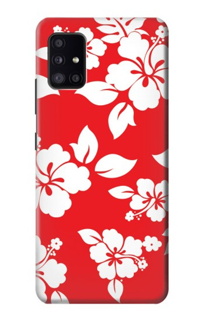 W1949 Hawaiian Hibiscus Pattern Hard Case and Leather Flip Case For Samsung Galaxy A41