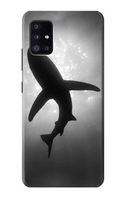 W2367 Shark Monochrome Hard Case and Leather Flip Case For Samsung Galaxy A41