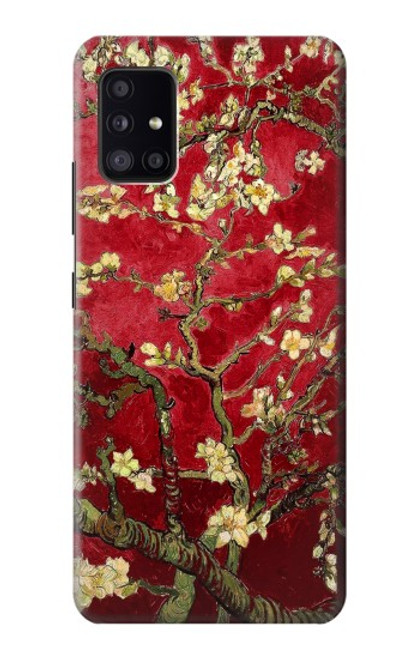 W2414 Red Blossoming Almond Tree Van Gogh Hard Case and Leather Flip Case For Samsung Galaxy A41