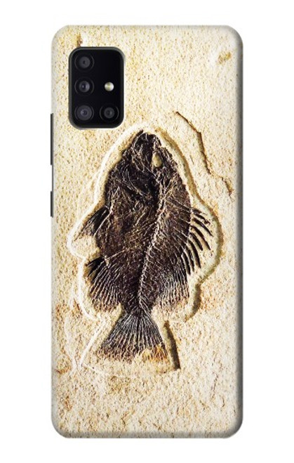 W2562 Fossil Fish Hard Case and Leather Flip Case For Samsung Galaxy A41