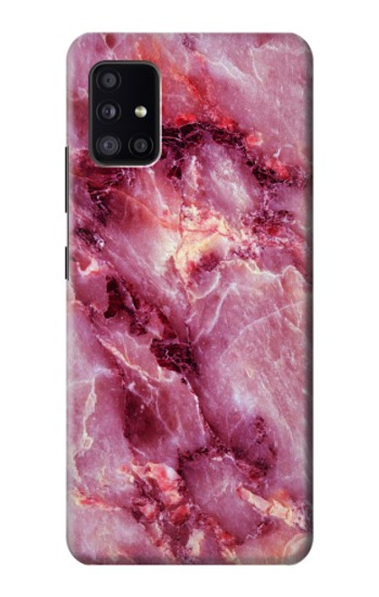 W3052 Pink Marble Graphic Printed Hard Case and Leather Flip Case For Samsung Galaxy A41