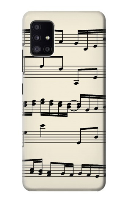 W3082 Music Sheet Hard Case and Leather Flip Case For Samsung Galaxy A41