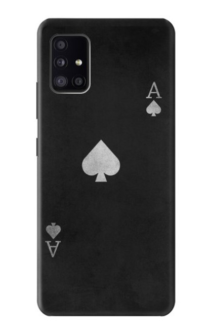 W3152 Black Ace of Spade Hard Case and Leather Flip Case For Samsung Galaxy A41