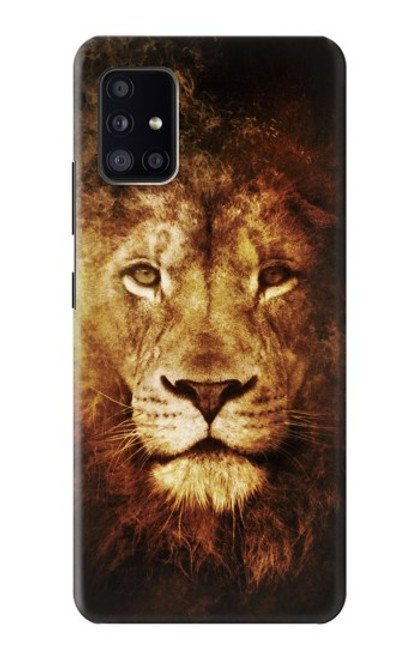 W3182 Lion Hard Case and Leather Flip Case For Samsung Galaxy A41