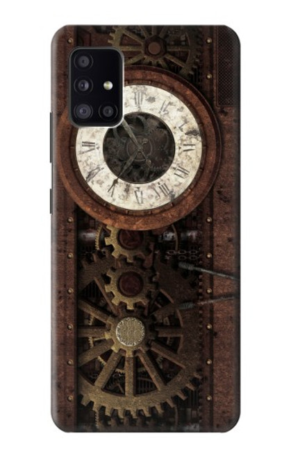 W3221 Steampunk Clock Gears Hard Case and Leather Flip Case For Samsung Galaxy A41