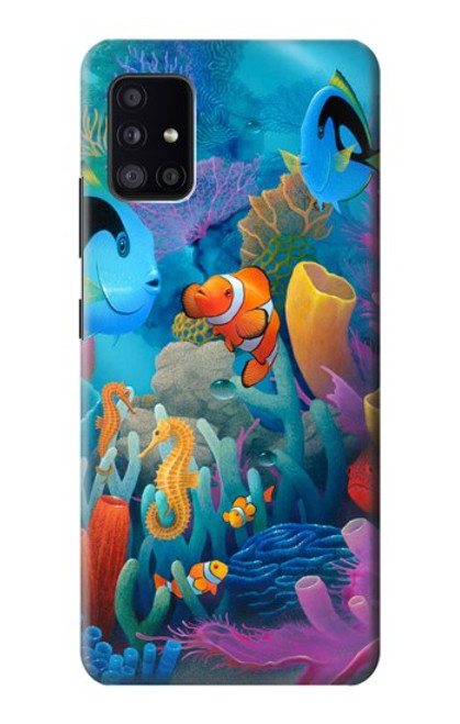 W3227 Underwater World Cartoon Hard Case and Leather Flip Case For Samsung Galaxy A41