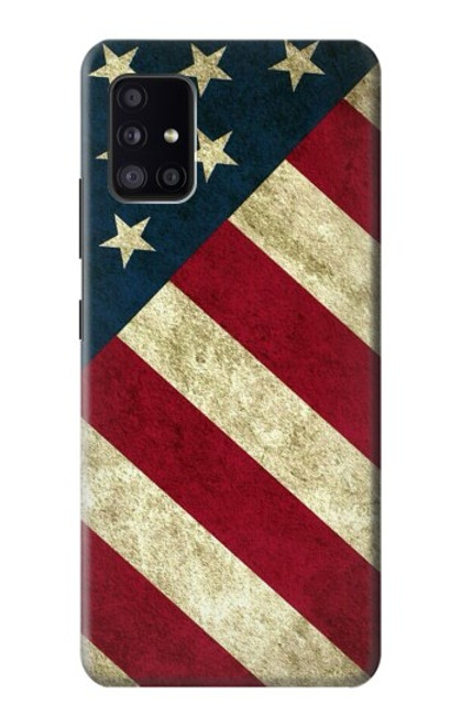 W3295 US National Flag Hard Case and Leather Flip Case For Samsung Galaxy A41