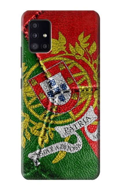 W3300 Portugal Flag Vintage Football Graphic Hard Case and Leather Flip Case For Samsung Galaxy A41