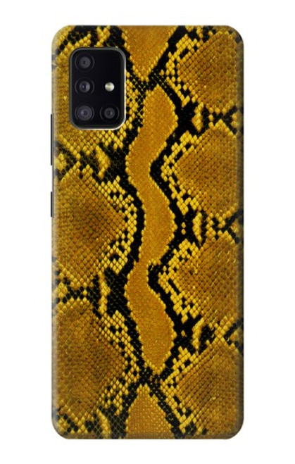 W3365 Yellow Python Skin Graphic Print Hard Case and Leather Flip Case For Samsung Galaxy A41