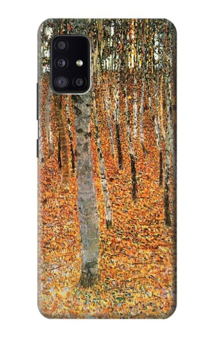 W3380 Gustav Klimt Birch Forest Hard Case and Leather Flip Case For Samsung Galaxy A41