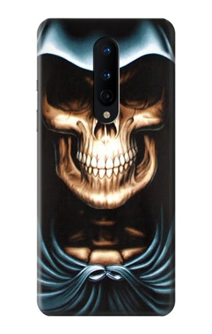 W0225 Skull Grim Reaper Hard Case and Leather Flip Case For OnePlus 8