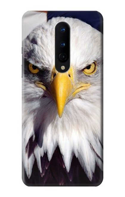 W0854 Eagle American Hard Case and Leather Flip Case For OnePlus 8