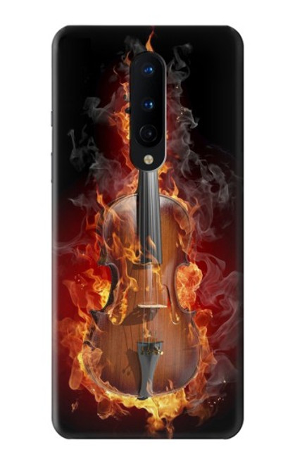 W0864 Fire Violin Hard Case and Leather Flip Case For OnePlus 8