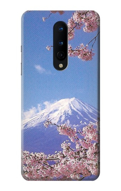 W1060 Mount Fuji Sakura Cherry Blossom Hard Case and Leather Flip Case For OnePlus 8