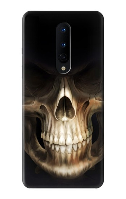 W1107 Skull Face Grim Reaper Hard Case and Leather Flip Case For OnePlus 8