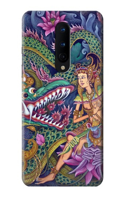 W1240 Bali Painting Hard Case and Leather Flip Case For OnePlus 8