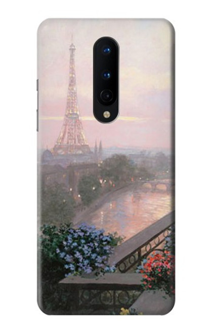 W1443 Terrace in Paris Eifel Hard Case and Leather Flip Case For OnePlus 8